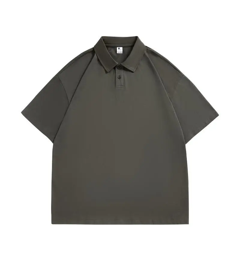 Pure Cotton White Polo Shirt Loose Fit Unisex - Image 6