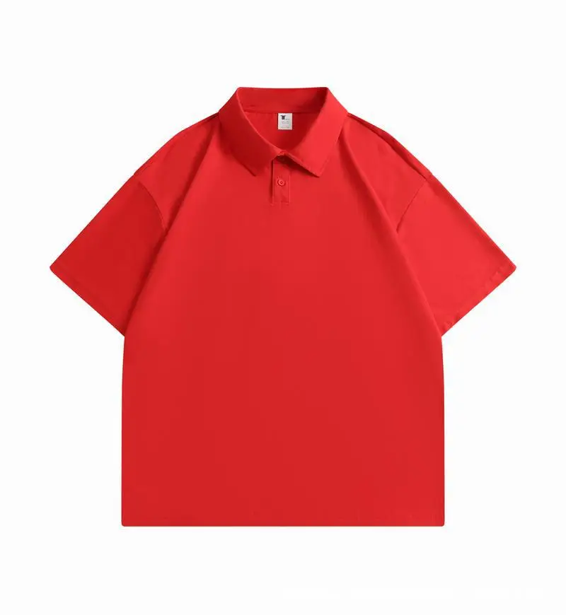 Pure Cotton White Polo Shirt Loose Fit Unisex - Image 9