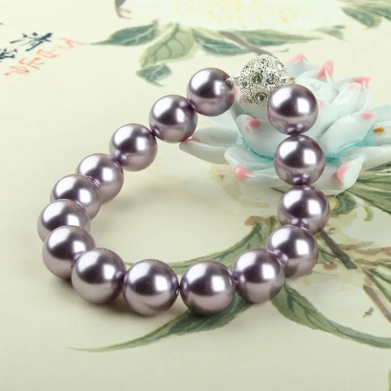 Tahitian Pearl Necklace 8-12mm Round Gold