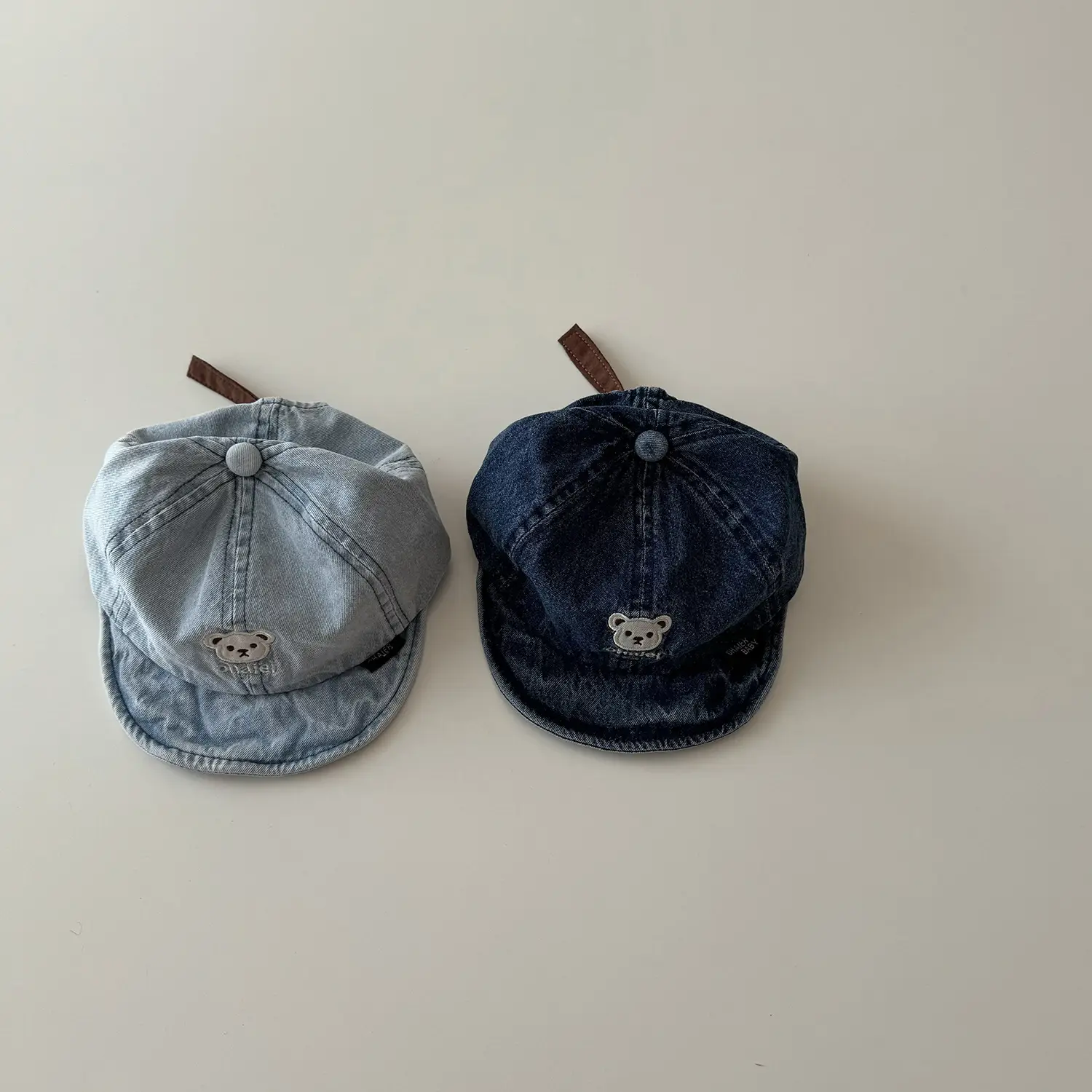 Yipan Kids Denim Bear Spring Hat Set of 3 - Image 4