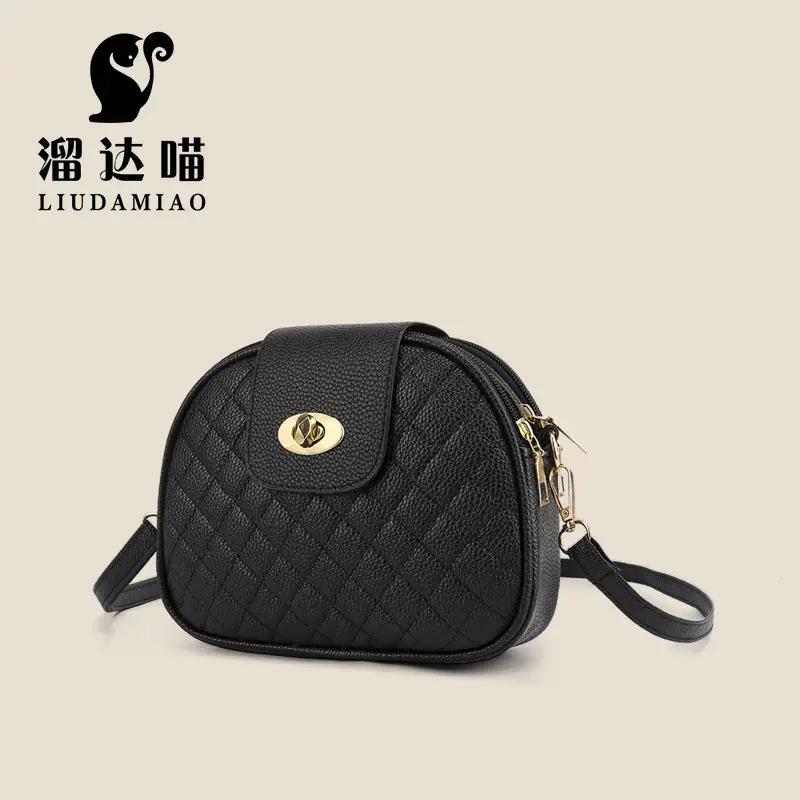 Black Quilted Crossbody Bag for Women New Style - Image 3