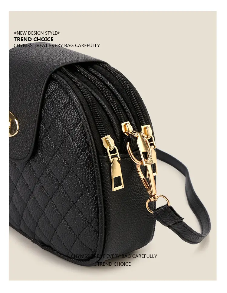 Black Quilted Crossbody Bag for Women New Style — feature 10