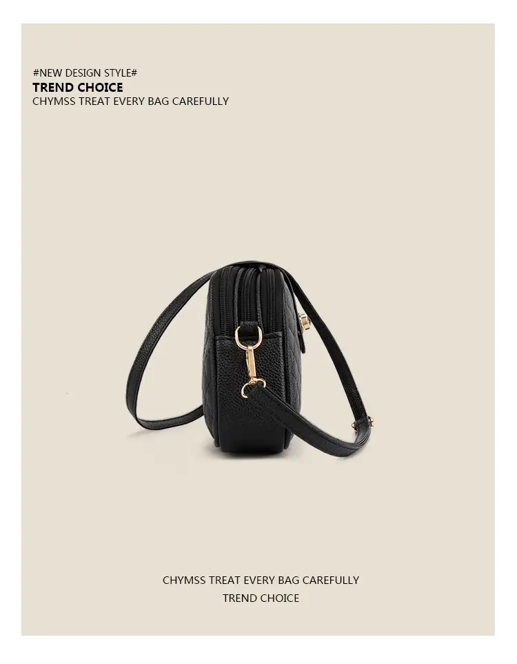 Black Quilted Crossbody Bag for Women New Style — feature 6