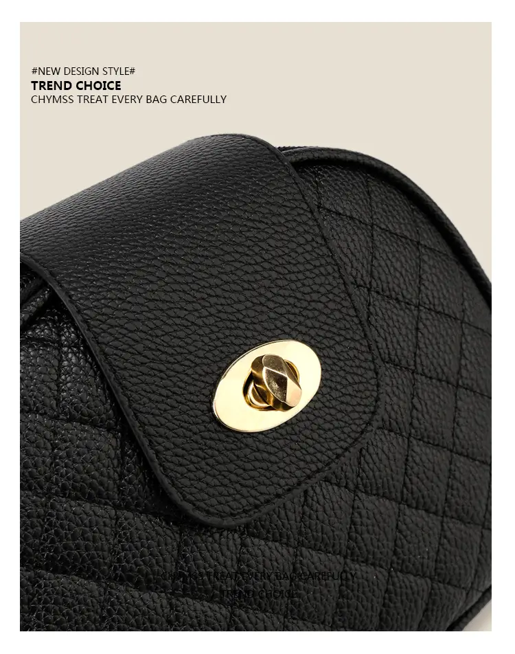 Black Quilted Crossbody Bag for Women New Style — feature 9