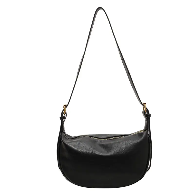 Black Crossbody Bag for Women Large Capacity Korean Style