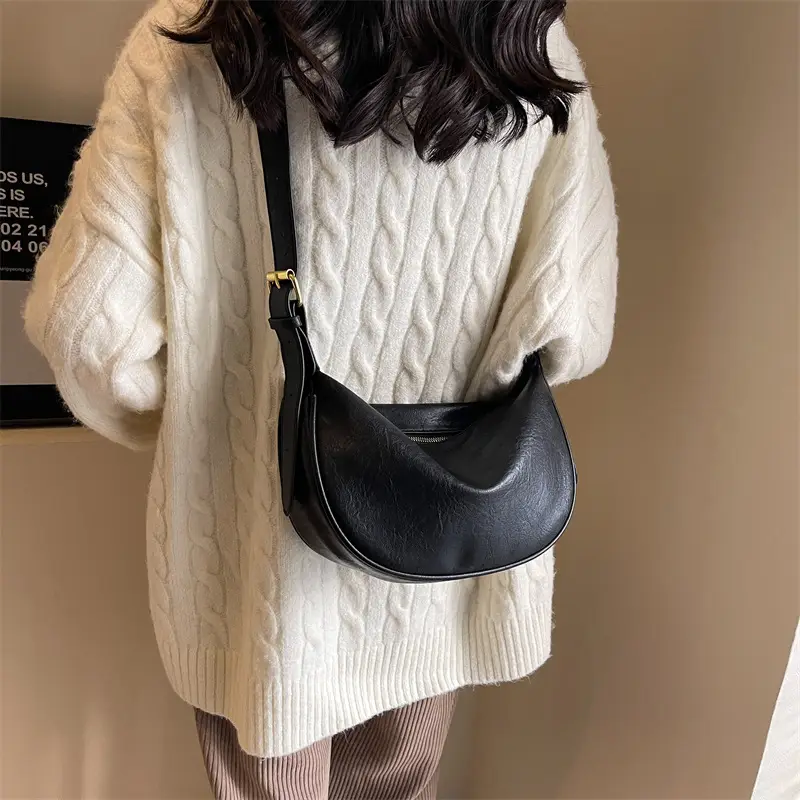 Black Crossbody Bag for Women Large Capacity Korean Style — feature 7