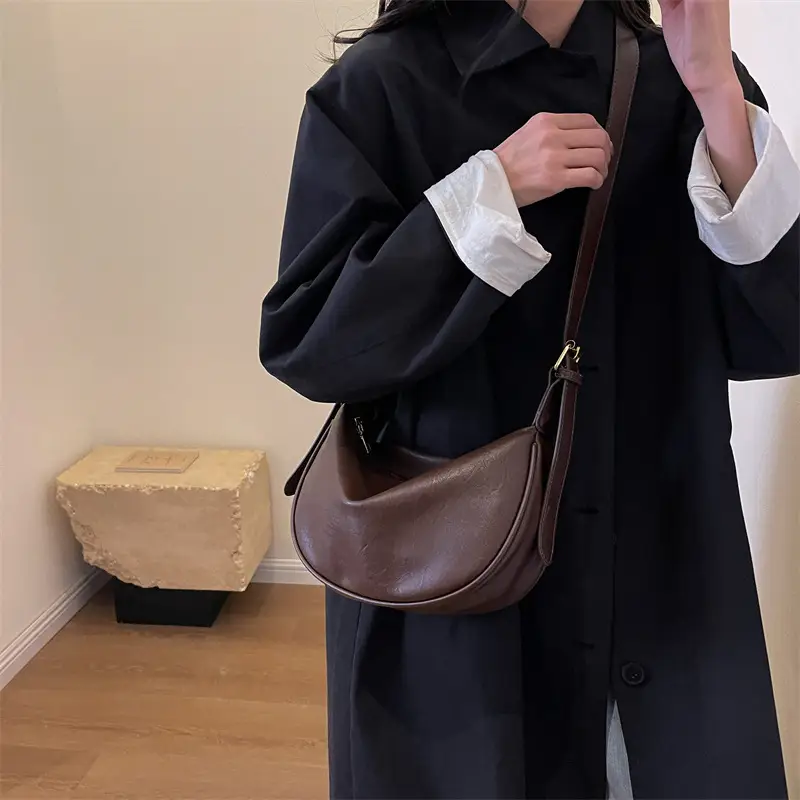 Black Crossbody Bag for Women Large Capacity Korean Style