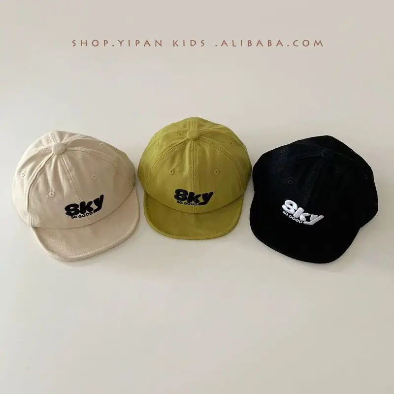 Yipan Kids SKY Beige Green Black Peaked Cap - Image 3