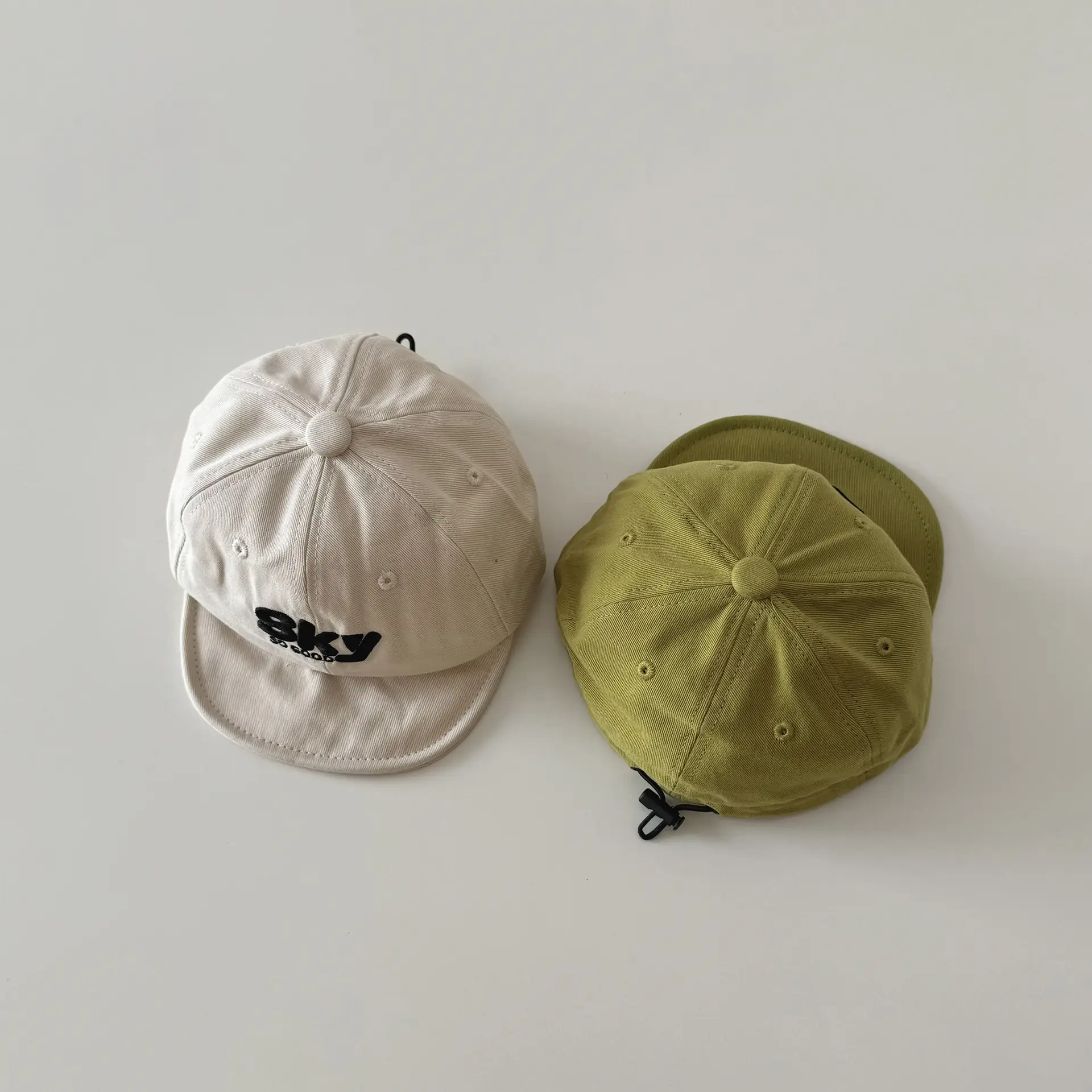 Yipan Kids SKY Beige Green Black Peaked Cap - Image 5