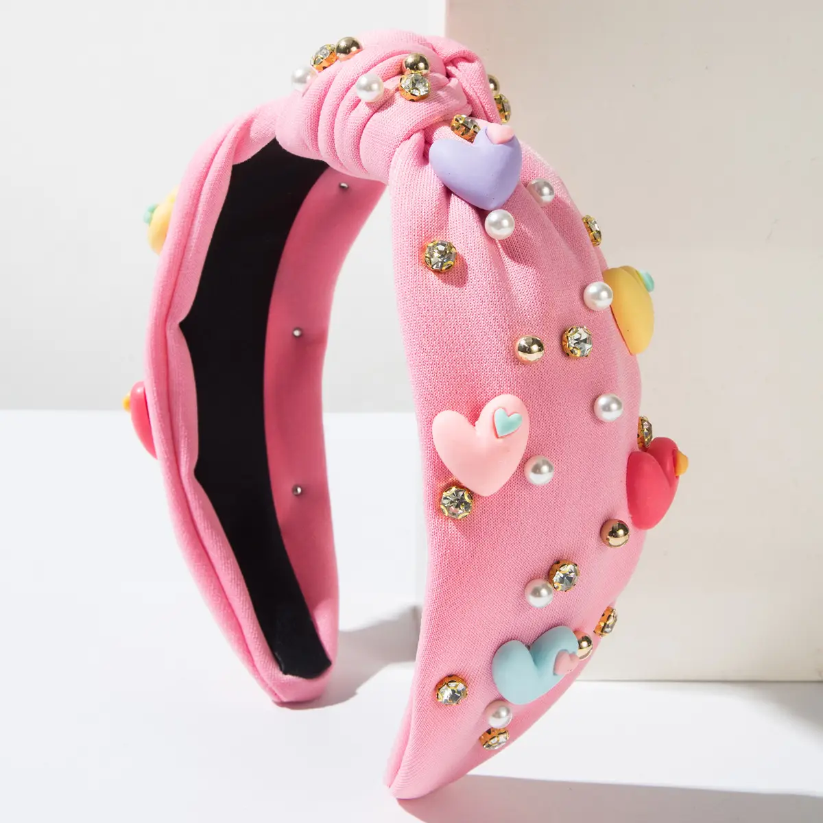 Green Heart Decorated Hair Hoop for Women - Image 8