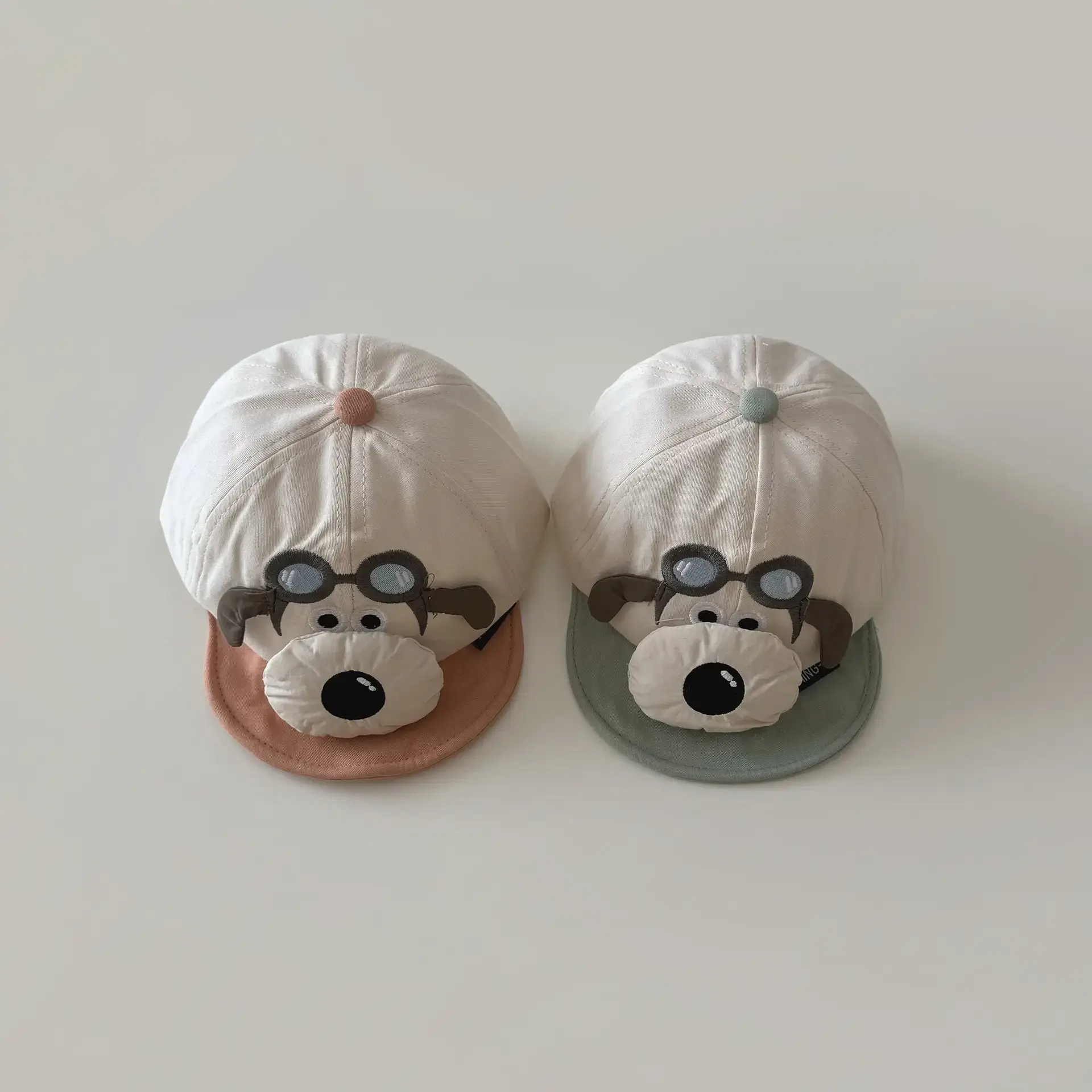 Yipan Baby Cap Puppy Design Beige Spring Fall 2025 - Image 8
