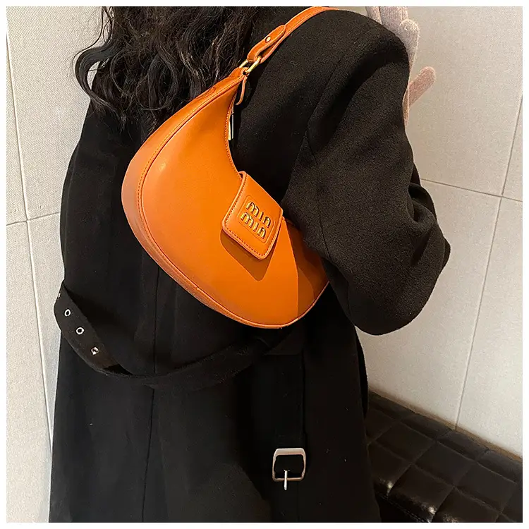 Women Retro Tan Shoulder Bag 2023 New Autumn Winter — feature 14