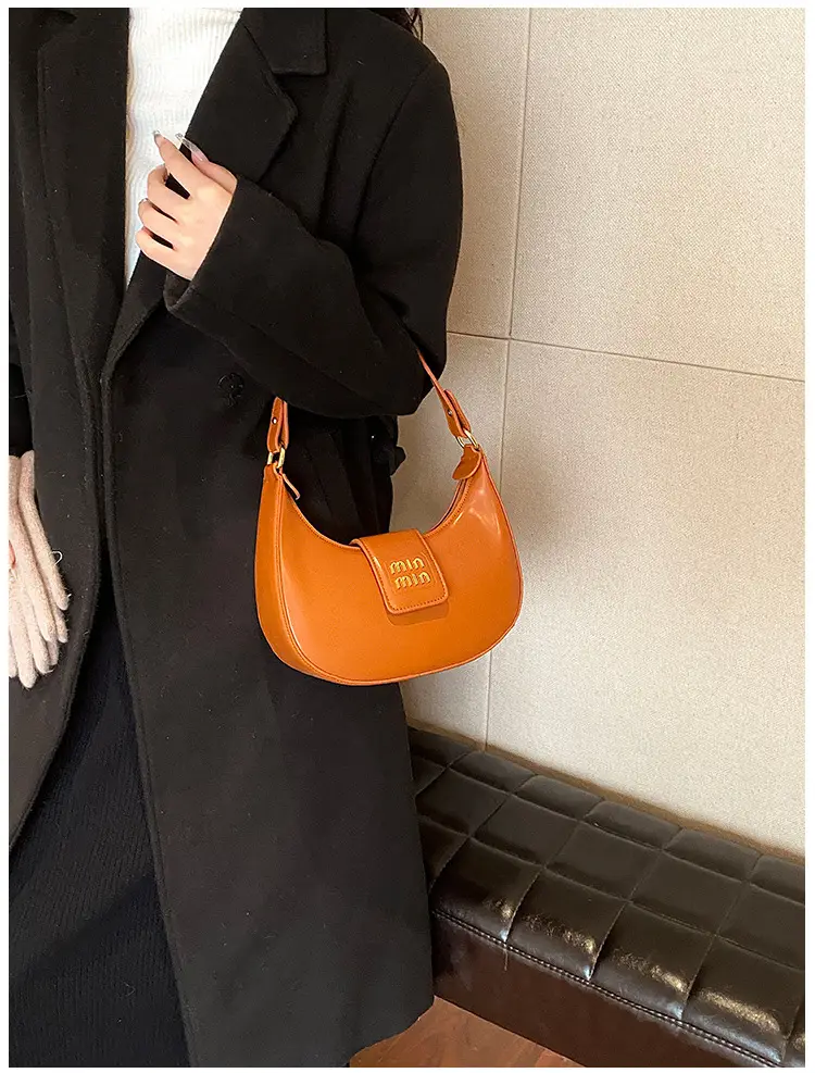Women Retro Tan Shoulder Bag 2023 New Autumn Winter — feature 16