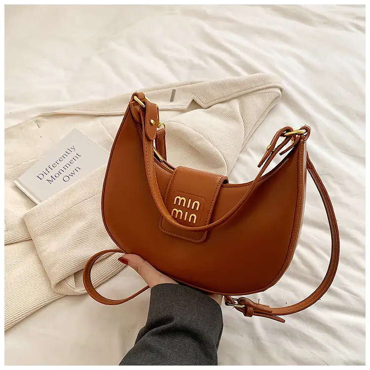 Women Retro Tan Shoulder Bag 2023 New Autumn Winter — feature 22
