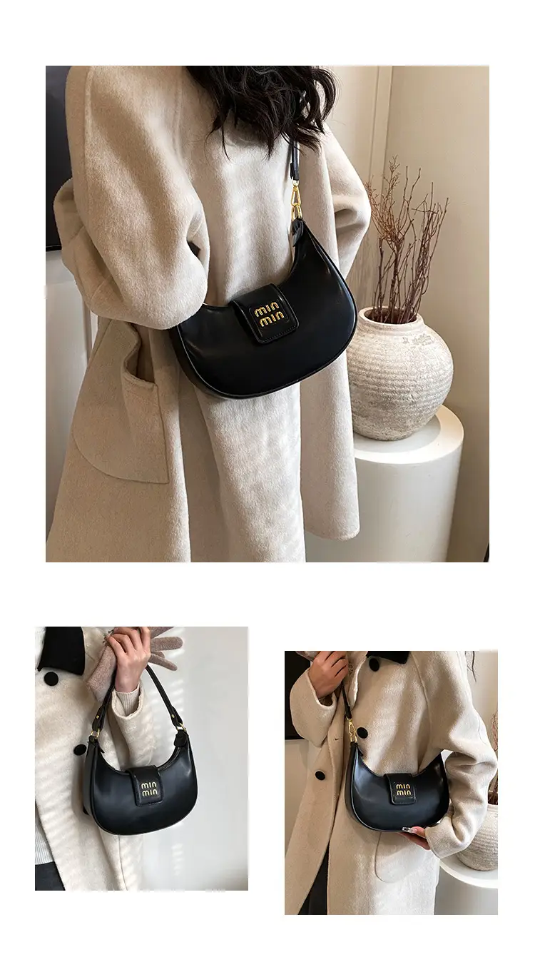 Women Retro Tan Shoulder Bag 2023 New Autumn Winter — feature 3