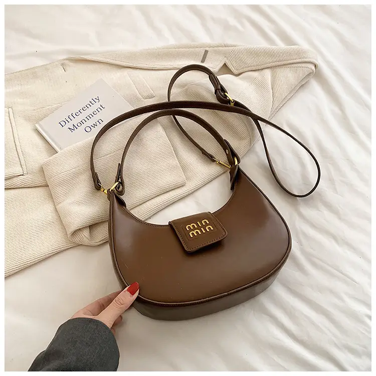 Women Retro Tan Shoulder Bag 2023 New Autumn Winter — feature 30