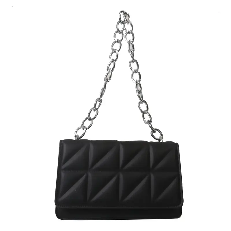 Wholesale Rhombus Embossed Women's Bag Tan Chain - Image 10