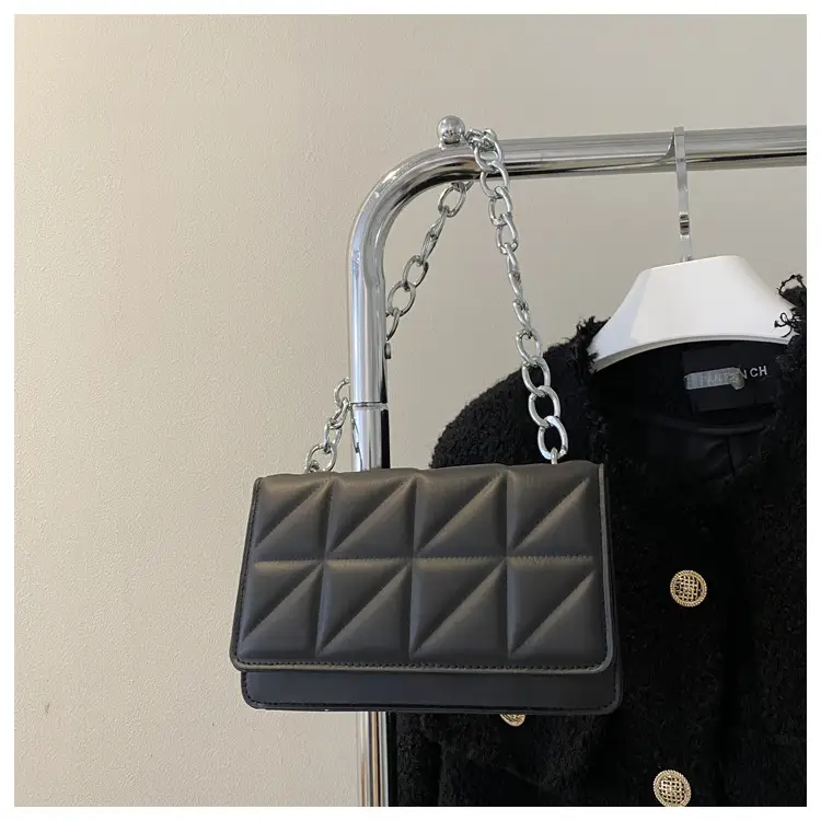 Wholesale Rhombus Embossed Women's Bag Tan Chain — feature 25