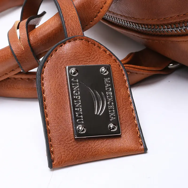 Women's Large Capacity Leather Crossbody Bag Brown — feature 18