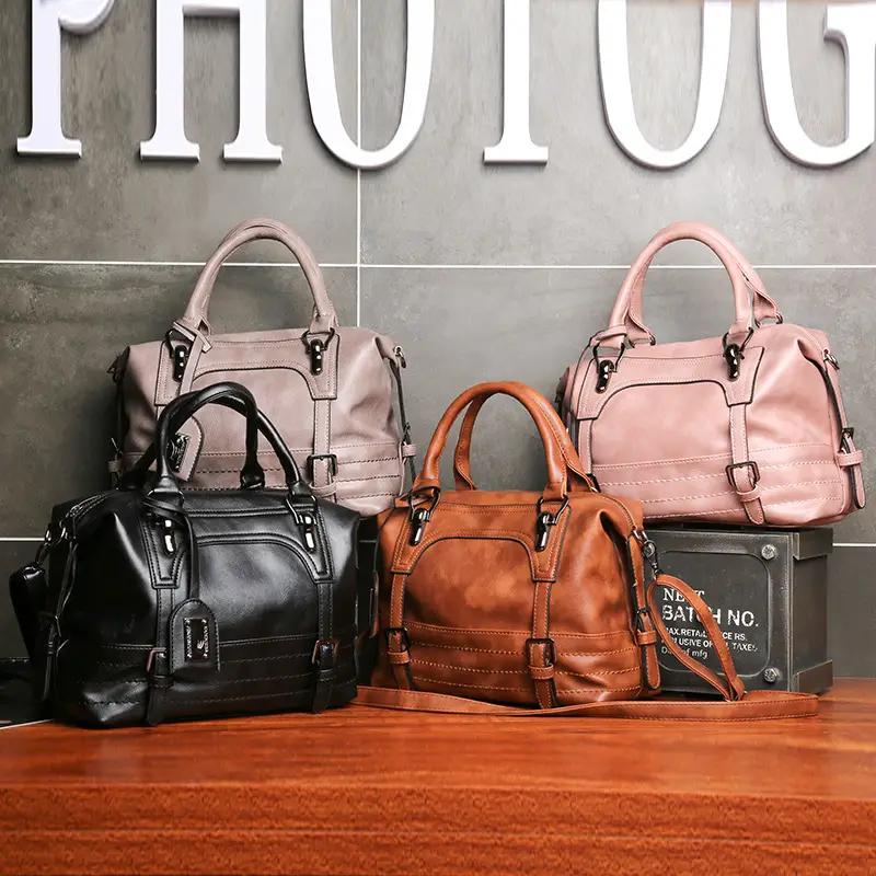 Women's Large Capacity Leather Crossbody Bag Brown — feature 7