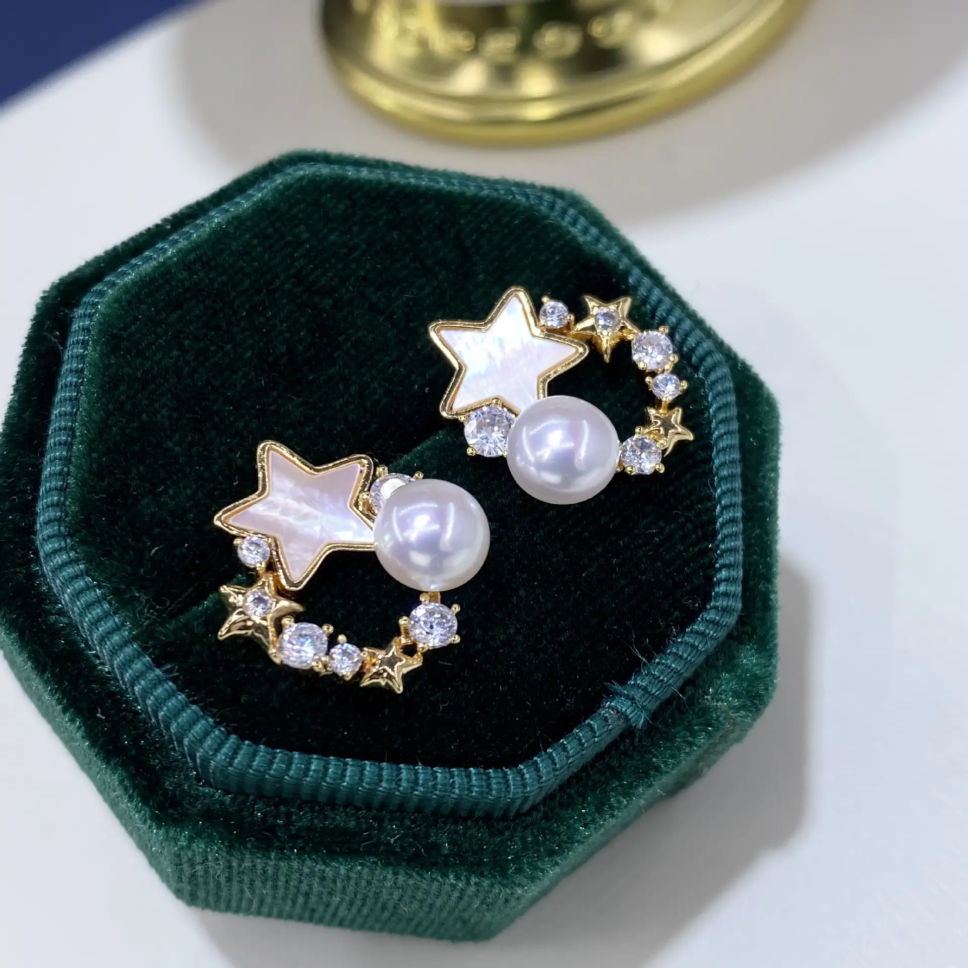 Star Pearl Earrings for Women S925 Silver - Image 5