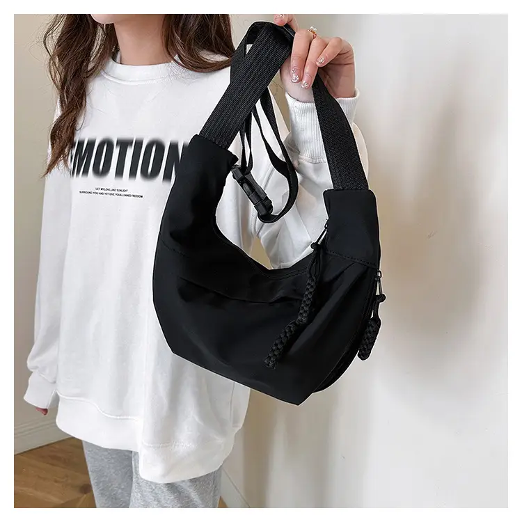 Women's Crossbody Messenger Bag White Black 2024 — feature 17