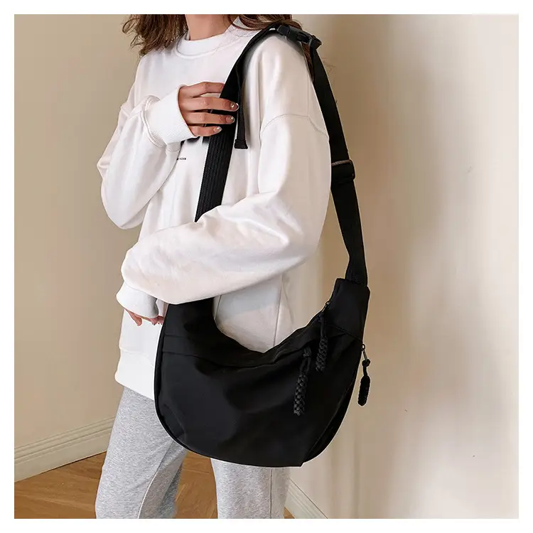 Women's Crossbody Messenger Bag White Black 2024 — feature 20