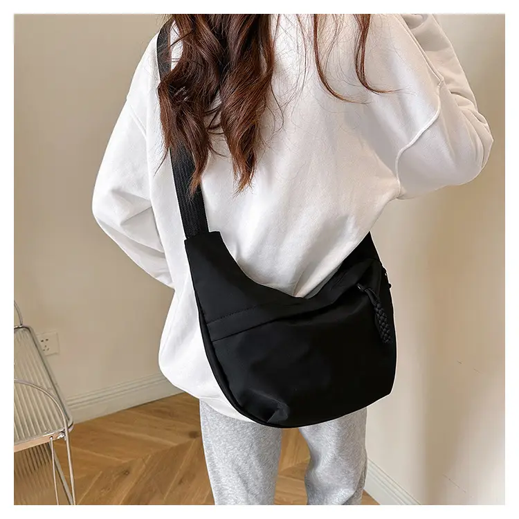 Women's Crossbody Messenger Bag White Black 2024 — feature 21