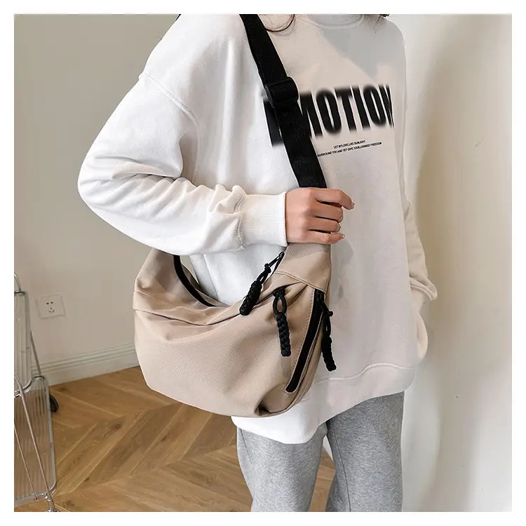 Women's Crossbody Messenger Bag White Black 2024 — feature 24