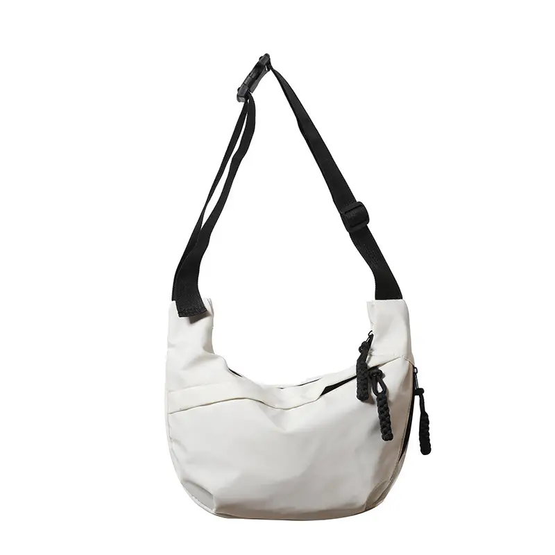 Women's Crossbody Messenger Bag White Black 2024 - Image 2
