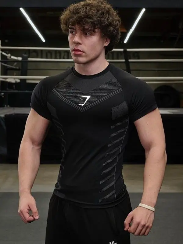 Purple Muscle Fitness T-Shirt for Men