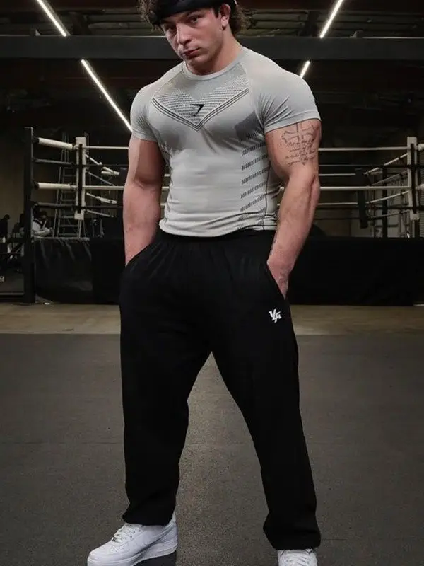 Purple Muscle Fitness T-Shirt for Men