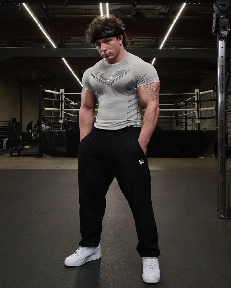 Purple Muscle Fitness T-Shirt for Men