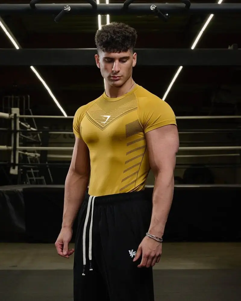 Purple Muscle Fitness T-Shirt for Men