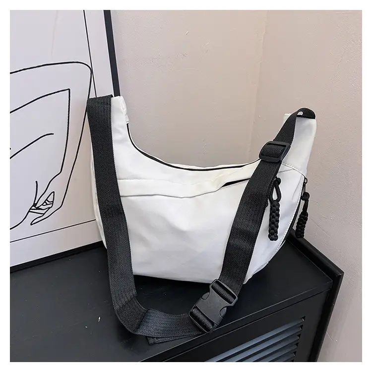 Red Nylon Crossbody Bag for Men Women 2024 - Image 2