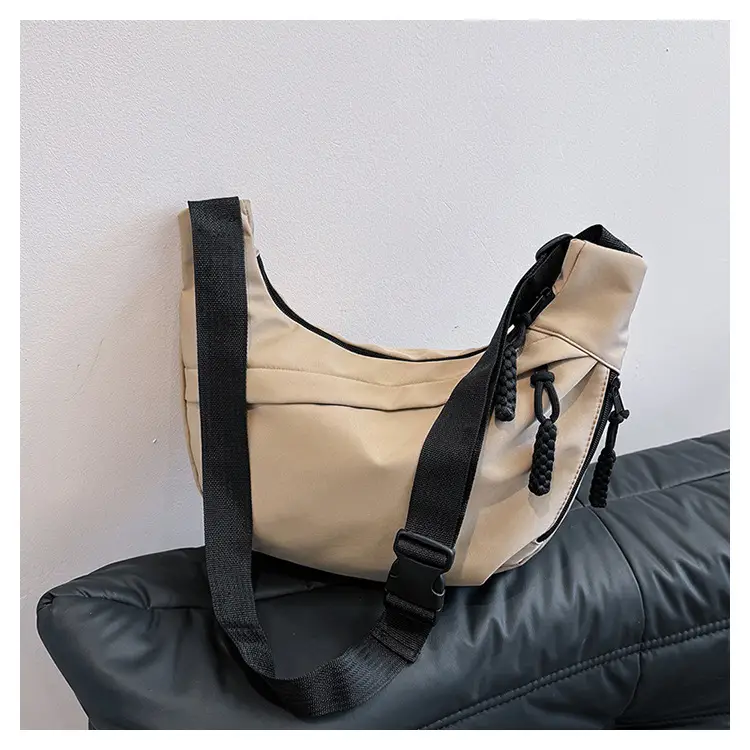 Red Nylon Crossbody Bag for Men Women 2024 - Image 4