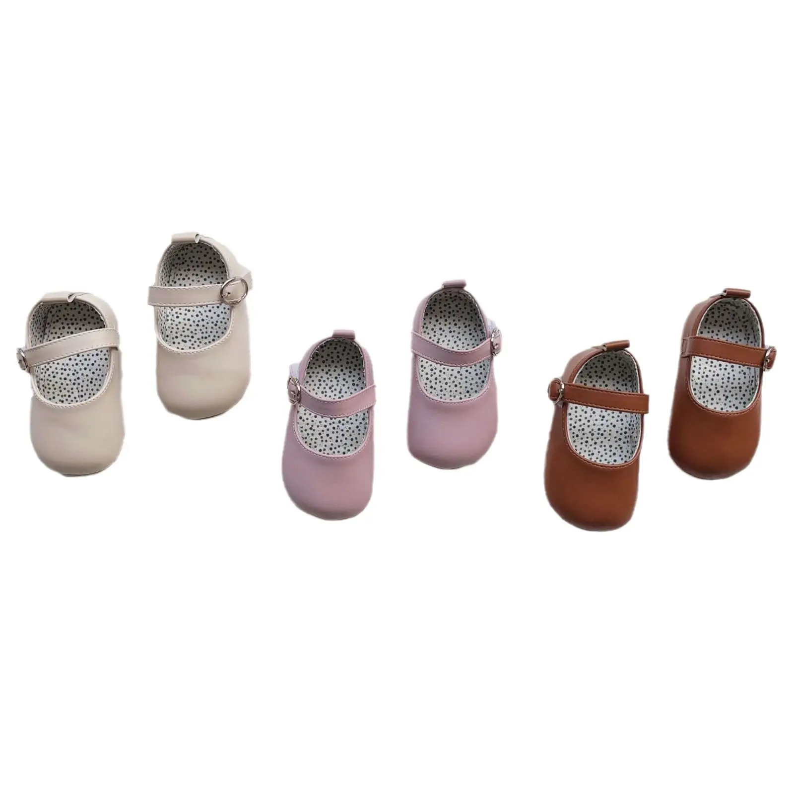 Princess T-Boat Shoes for Baby Girls Warm Cotton Velcro