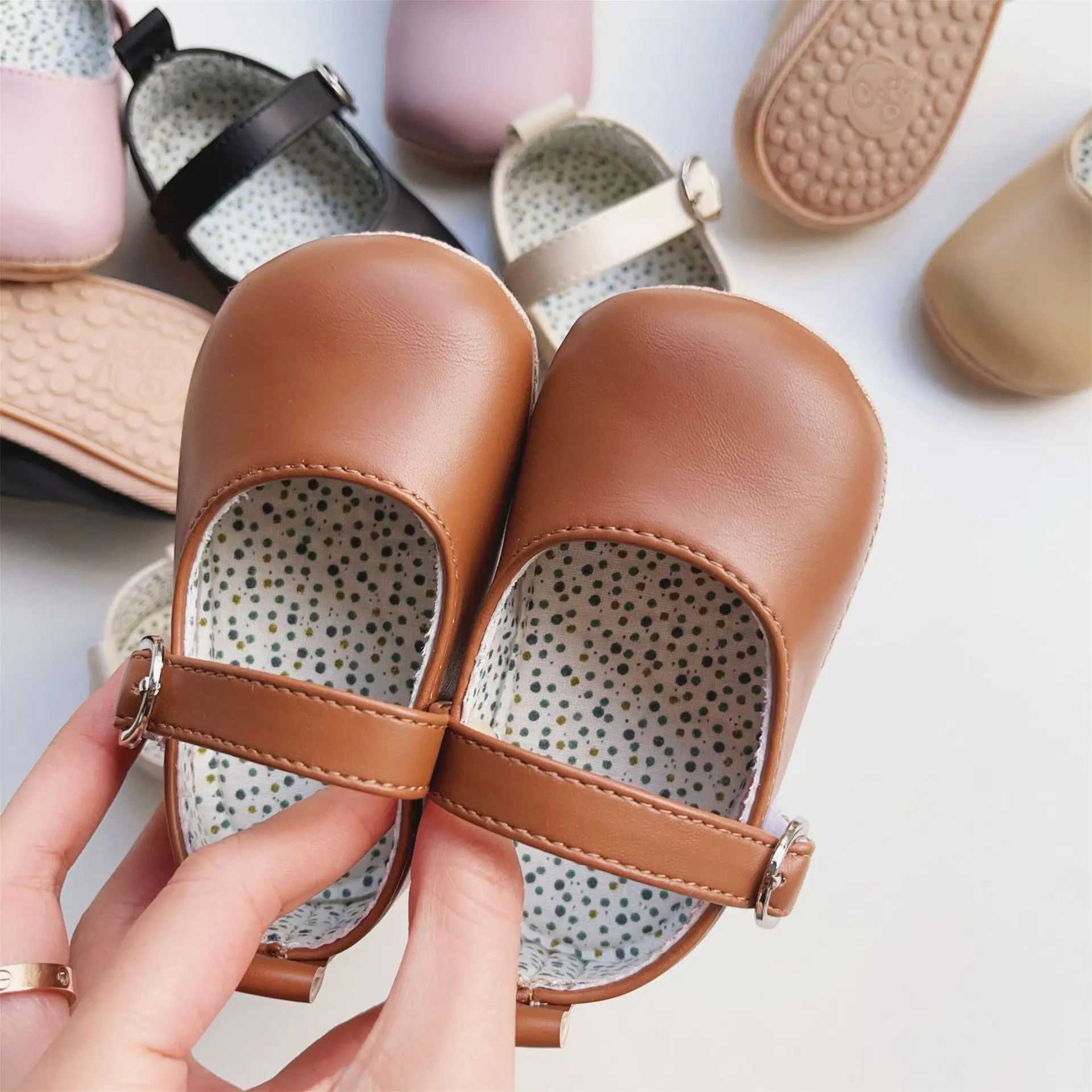 Princess T-Boat Shoes for Baby Girls Warm Cotton Velcro — feature 17