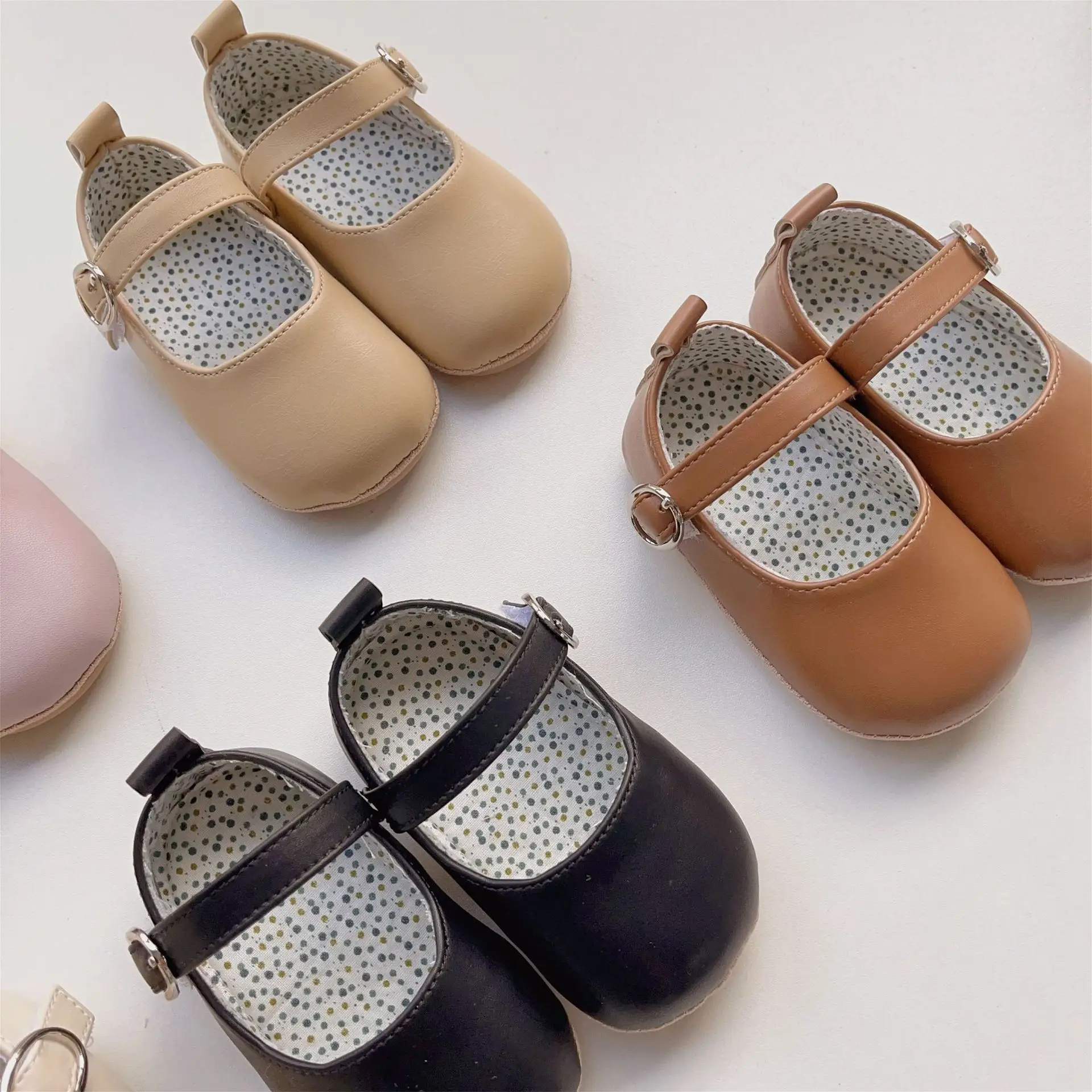 Princess T-Boat Shoes for Baby Girls Warm Cotton Velcro — feature 3