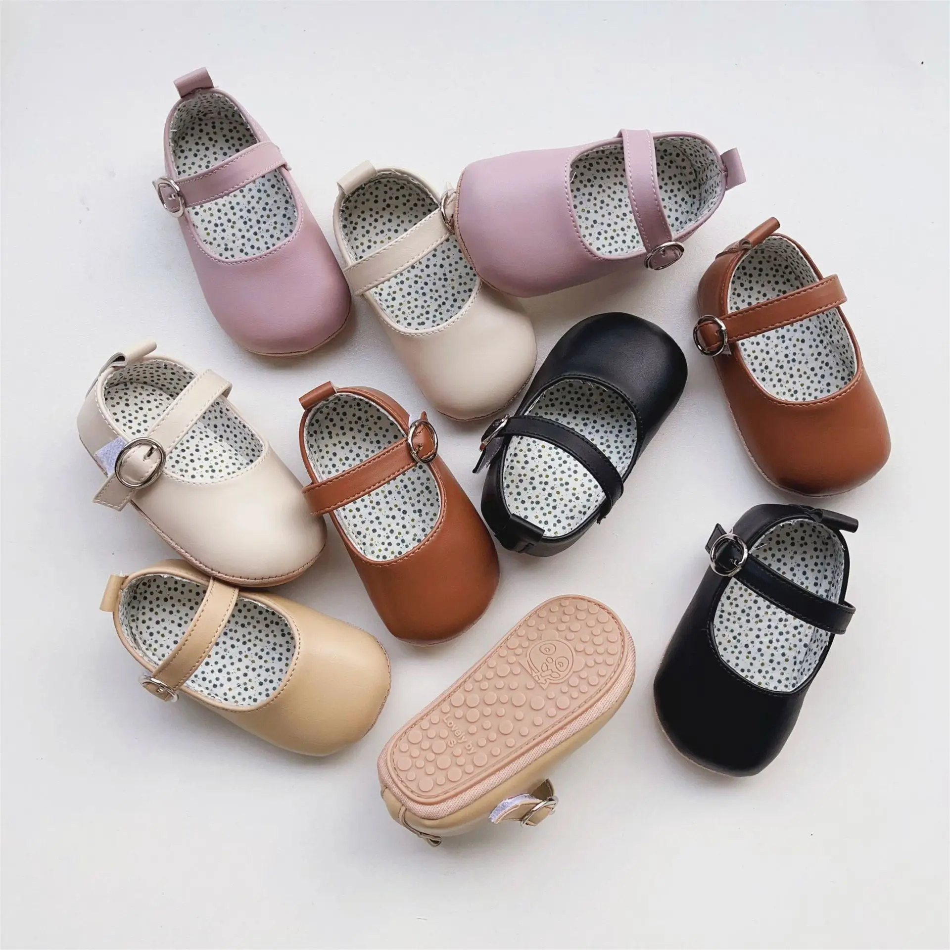 Princess T-Boat Shoes for Baby Girls Warm Cotton Velcro — feature 7