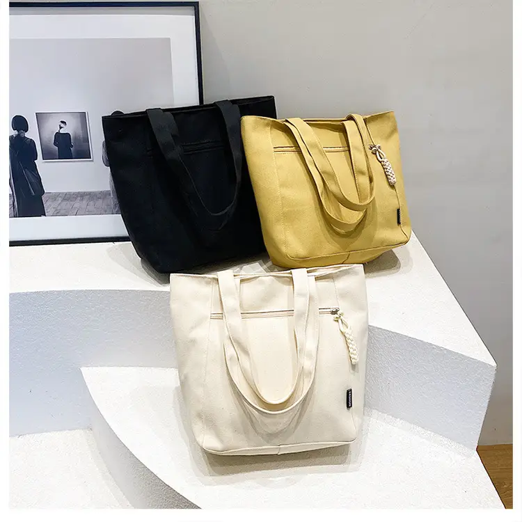 Women Canvas Shoulder Bag Large Capacity Spring 2024 - Image 4
