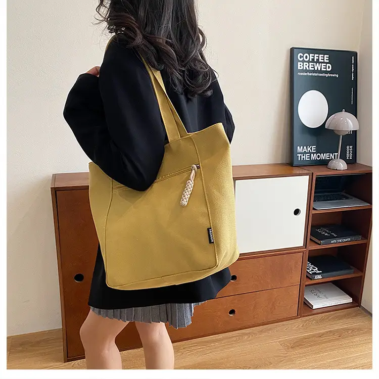 Women Canvas Shoulder Bag Large Capacity Spring 2024 — feature 15