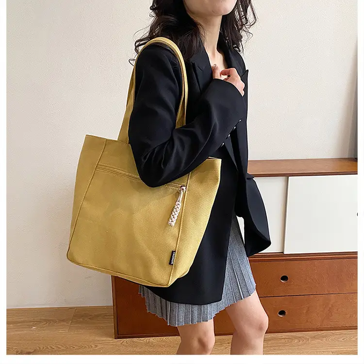Women Canvas Shoulder Bag Large Capacity Spring 2024 — feature 16