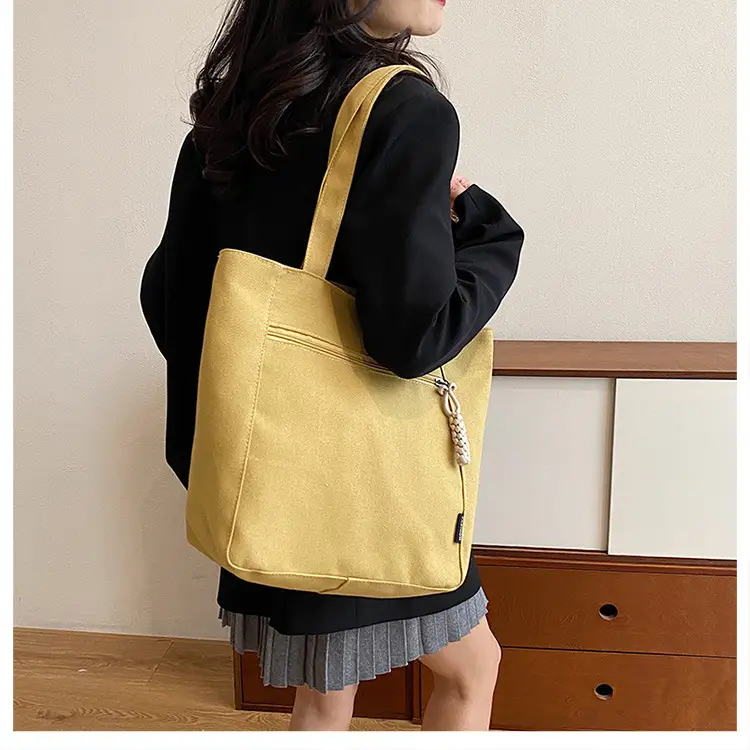 Women Canvas Shoulder Bag Large Capacity Spring 2024 — feature 17