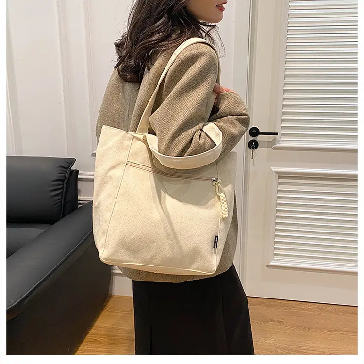 Women Canvas Shoulder Bag Large Capacity Spring 2024 — feature 22