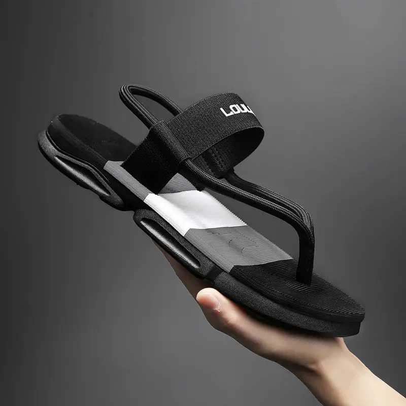 Cross-Border Summer New Beach Flip-Flops Men's Fashion Outdoor Men's Thick-Soled Sandals Foreign Trade Sandals Customization
