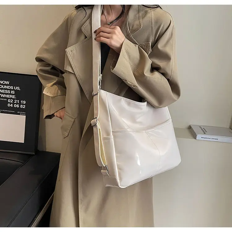 Brown Crossbody Shoulder Tote Bag Large Capacity Fashion Trend — feature 10