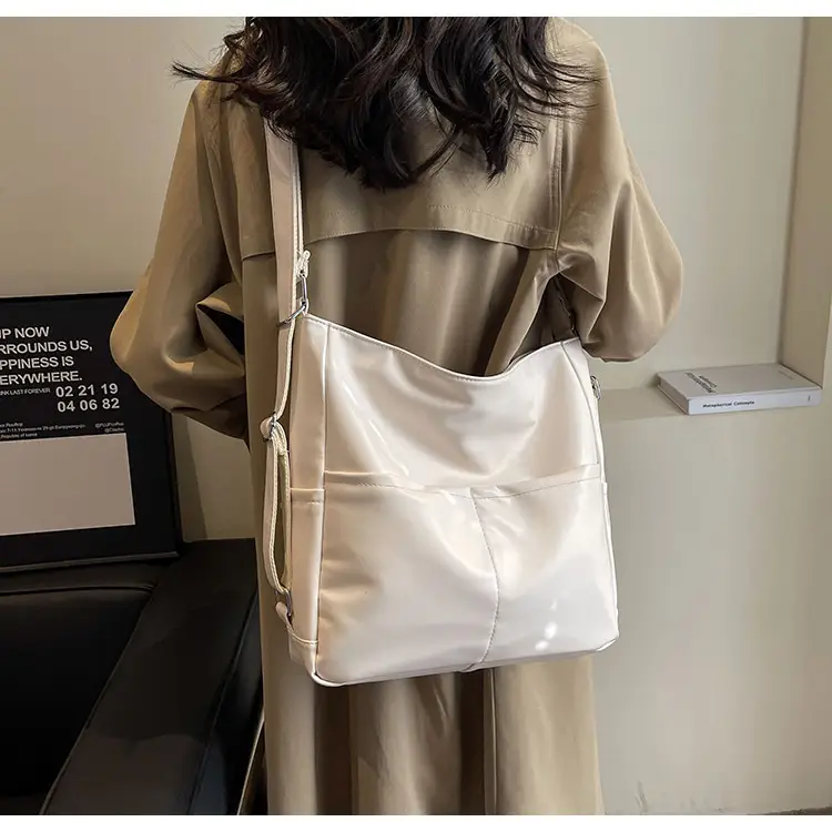 Brown Crossbody Shoulder Tote Bag Large Capacity Fashion Trend — feature 9