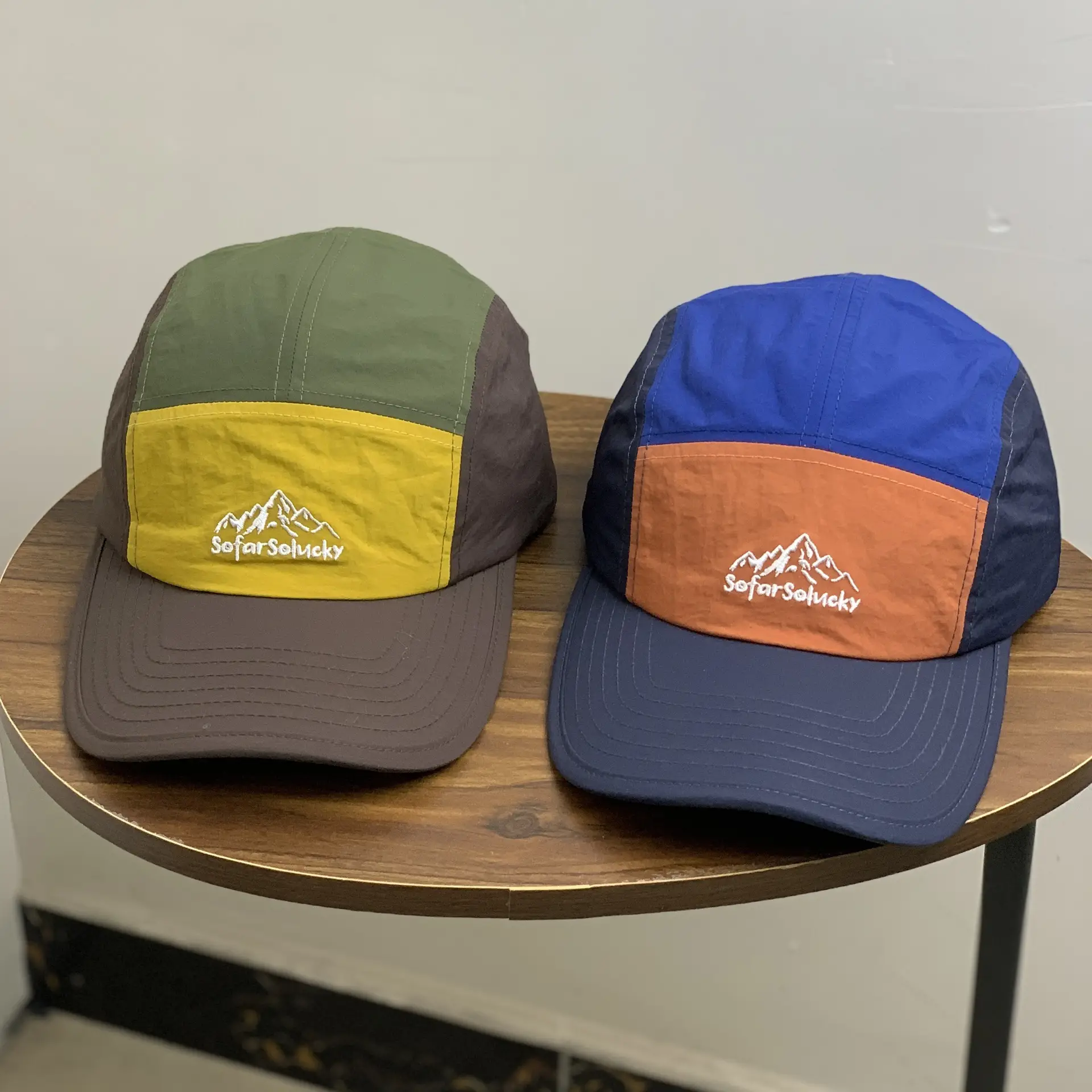 Japanese Retro Blue Orange Mountain Cap Summer Sun-Proof - Image 5