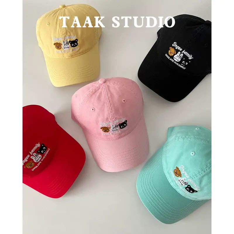 Japanese Cat Puppies Cap for Girls Spring Summer — feature 2